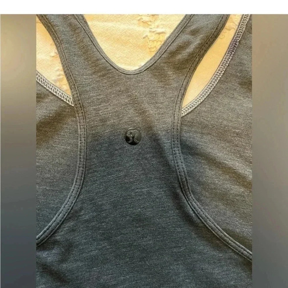 Lululemon, Women's Cool Racerback Tank Top, Slate, Size 4 - Picture 2 of 2